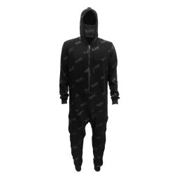 Raw Black Costum bumbac Spacesuit on Black Fashion XL