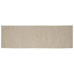 Covor Natural si Alb 80 x 250 cm Iuta GartenMobel Dekor