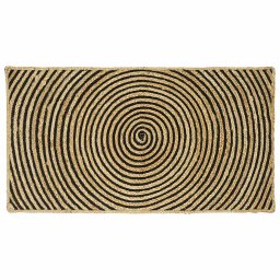 Covor Natural si Negru 60 x 110 cm Iuta GartenMobel Dekor