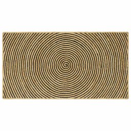 Covor Natural si Negru 80 x 150 cm Iuta GartenMobel Dekor