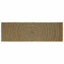 Covor Natural si Negru 80 x 250 cm Iuta GartenMobel Dekor