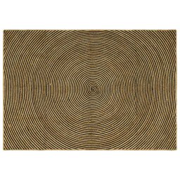Covor Natural si Negru 160 x 230 cm Iuta GartenMobel Dekor