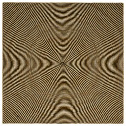 Covor Natural si Negru 200 x 200 cm Iuta GartenMobel Dekor