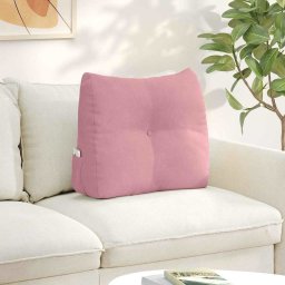 Perna pentru spate Roz 60 x 24 x 50 cm Catifea GartenMobel Dekor