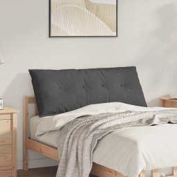 Perna pentru spate Gri închis 120 x 50 cm Tesatura din corduroy GartenMobel Dekor