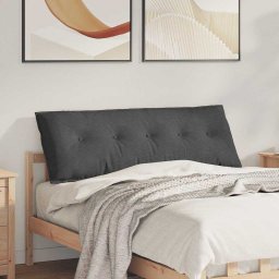 Perna pentru spate Gri închis 140 x 50 cm Tesatura din corduroy GartenMobel Dekor
