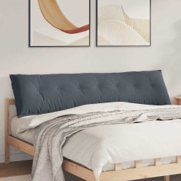Perna pentru spate Gri închis 200 x 50 cm Tesatura din corduroy GartenMobel Dekor