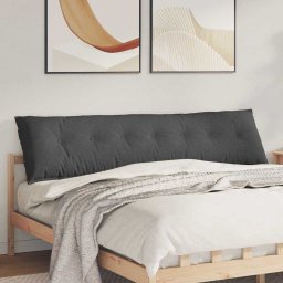 Perna pentru spate Gri închis 200 x 50 cm Tesatura din corduroy GartenMobel Dekor