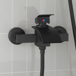 Robinet mixer pentru dus Negru G 1 / 2 inci GartenMobel Dekor