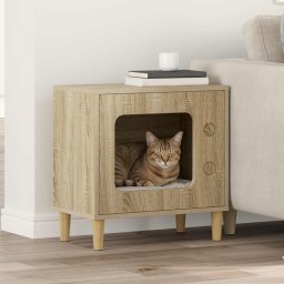 Casa pentru pisici Sonoma 51 x 30 x 52 cm Lemn compozit GartenMobel Dekor