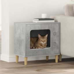 Casa pentru pisici Beton 51 x 30 x 52 cm Lemn compozit GartenMobel Dekor