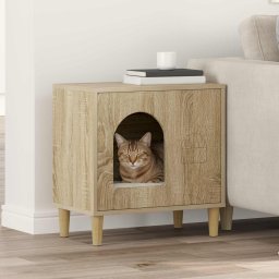 Casa pentru pisici Sonoma 51 x 30 x 52 cm Lemn compozit GartenMobel Dekor