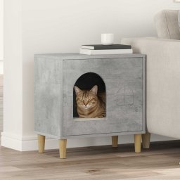 Casa pentru pisici Beton 51 x 30 x 52 cm Lemn compozit GartenMobel Dekor