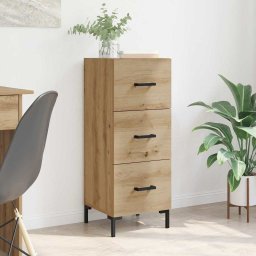 Bufet Stejar Artizanal 34,5 x 34 x 90 cm Lemn compozit GartenMobel Dekor