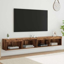 Dulapuri pentru TV Panama 2 pcs Lemn vechi 100 x 30 x 30 cm GartenMobel Dekor