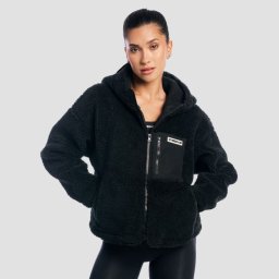 GymBeam Geacă pentru femei Sherpa Black XL