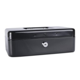 Accesorii birotica Caseta (cutie) metalica pentru bani, 250 x 180 x 90 mm, DONAU - negru
