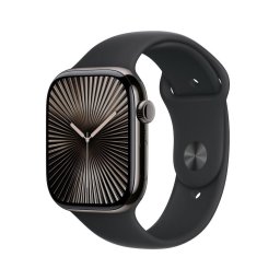 Smartwatch Watch Series 10 GPS + Cellular 46 mm Slate Titanium Case with Black Sport Band - S/M