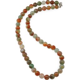 Colier Agat galben cu verde sfere 8mm