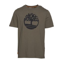 TIMBERLAND Tricou 'Kennebec River' verde închis / negru