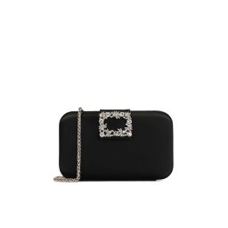 Kazar Clutch negru / argintiu