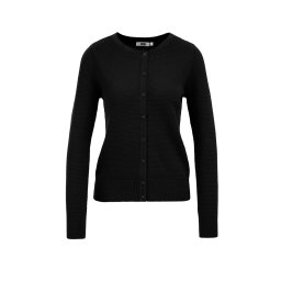 WE Fashion Geacă tricotată negru