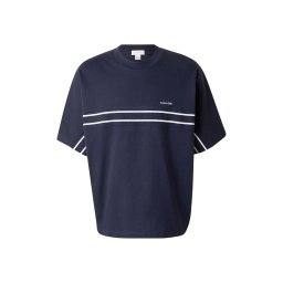 Calvin Klein Tricou albastru marin / alb