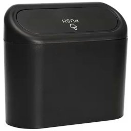Cos de Gunoi si Depozitare pentru Masina 15,5 x 6,5 x 14 cm, Gonga® Negru