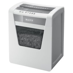 Distrugator documente Distrugator manual documente Leitz IQ Office, 15 coli, P4, cross-cut (tip confeti), cos 23 coli, alb, Leitz "80030000