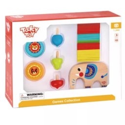 Tooky Toy: Set cadou cu jocuri de îndemânare din lemn