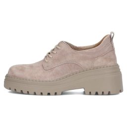 Pantofi dama, bej, casual, piele intoarsa, cu platforma, Filippo DP6123-24-TP-Bej (Marime: 39)