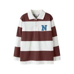 NAME IT Tricou 'NKMTIM' albastru / roșu vin / alb