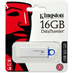 Memorie USB Kingston ,DataTraveler G4 16GB, USB 3.1 / 3.0 / 2.0, Albastru + Ambalaj Retail