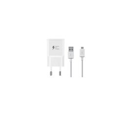 Incarcator Retea cu Cablu microUSB pentru Samsung, 15W, 1.67A, 1 x USB-A, 2A, Alb, EP-TA200EW+ECB-DU4AWE
