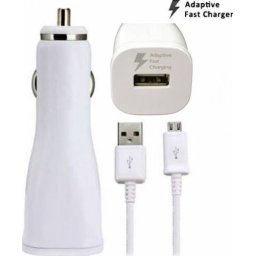 Incarcator auto Samsung EB-LN915U+ECB-DU4AWE, USB-Micro USB, Incarcare rapida,White