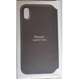Husa de protectie, Folio pentru Apple iPhone X, Piele, MQRV2FE / A, Charcoal gray