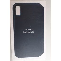 Husa de protectie, Folio pentru Apple iPhone X, Piele, MQRV2FE / A, Midnight Blue