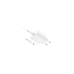 Incarcator Retea HOCO, N22 Jetta, Quick Charge, 25W, 1 X USB Tip-C, plus cablu Type-C, Alb, Blister