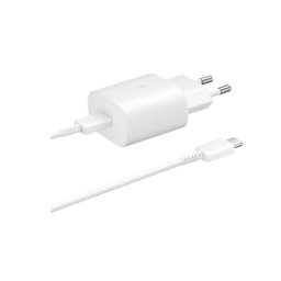 Incarcator retea Super Fast Charging pentru Samsung A12 / A13 / A14 / A04S, + Cablu, 15W, 2A, USB C, Alb