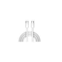 Cablu de date si incarcare USB-C la USB-C, 5A, 2 metri, Alb, Blister
