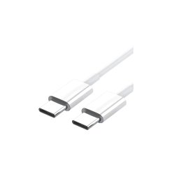 Cablu de date cu mufa USB C la mufa USB C, 60W, incarcare rapida, 1m, Alb