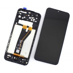 Display ecran cu Touchscreen si Rama pentru Samsung A14 5G, A146B, SM-A146B, OEM, Negru