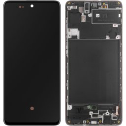 Display ecran cu Touchscreen si Rama pentru Samsung A71, A715, Incell, Negru
