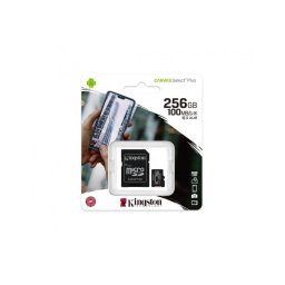 Card de memorie Kingston Canvas Select Plus microSDHC 256GB, Class 10, 100 / 85MB / s + Adaptor + Ambalaj Retail