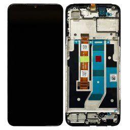 Display ecran cu Touchscreen si Rama pentru Oppo A58 4G, OEM, Negru