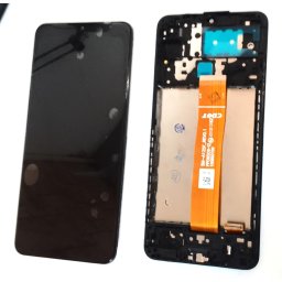 Display ecran cu Touchscreen si Rama pentru Samsung A12, SM-A125F, OEM, Negru