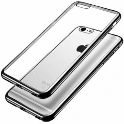Husa E-TPU pentru Iphone 6, silicon, margine neagra