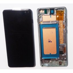 Display ecran cu Touchscreen si Rama pentru Samsung S10 Plus, G975, INCELL, Negru