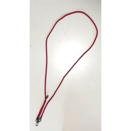 Snur universal pentru telefon sau tableta, ecuson, chei, cartela electronoica, card, suport reglabil, rezistent, din nylon, inchizatoare, 6mm, lungime aproximativ 120 cm, Mov cu negru