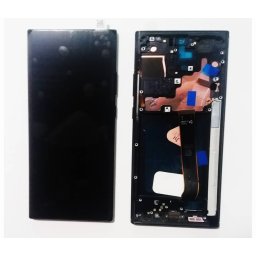 Display ecran cu Touchscreen si Rama pentru Samsung Note 20 Ultra 5G, N986, OLED, Negru